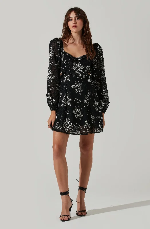 Avila Floral Cutout Mini Dress