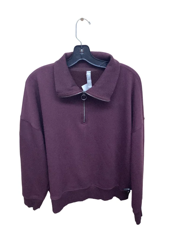 Athletic Sweatshirt Collar By Athleta In Purple, Size: M