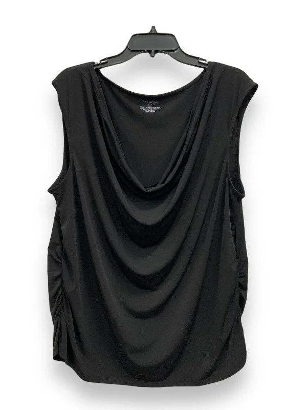 Black Blouse Sleeveless Lane Bryant, Size 1x