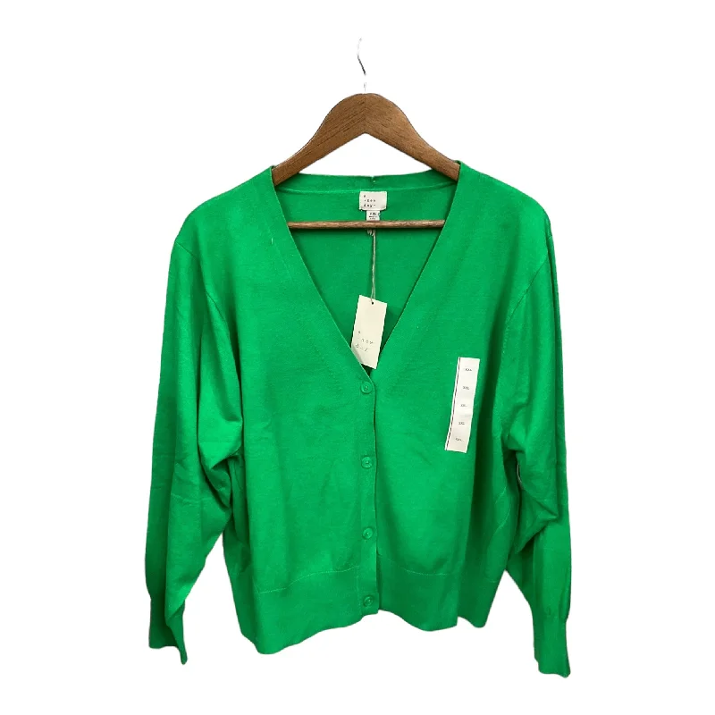 Cardigan By A New Day In Green, Size: Xxl