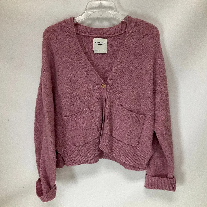 Cardigan By Abercrombie And Fitch In Pink, Size: M