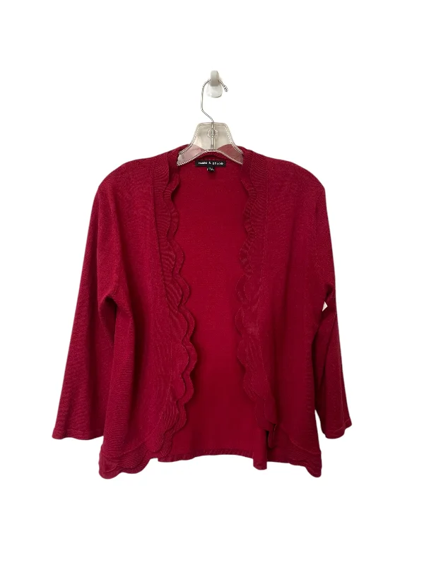 Cardigan By Cable And Gauge In Red, Size: M