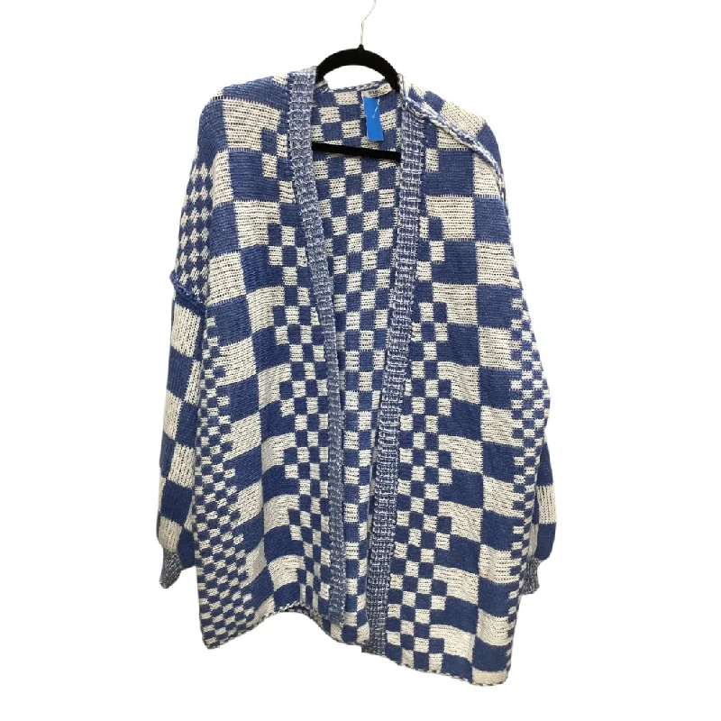 Cardigan By Clothes Mentor In Blue, Size: 2x