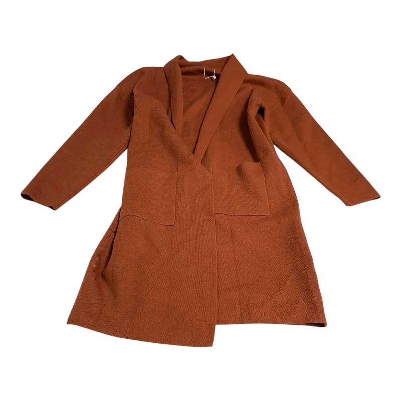 Cardigan By Clothes Mentor In Orange, Size: M