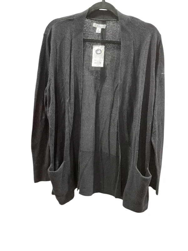 Cardigan By Croft And Barrow In Black, Size: L