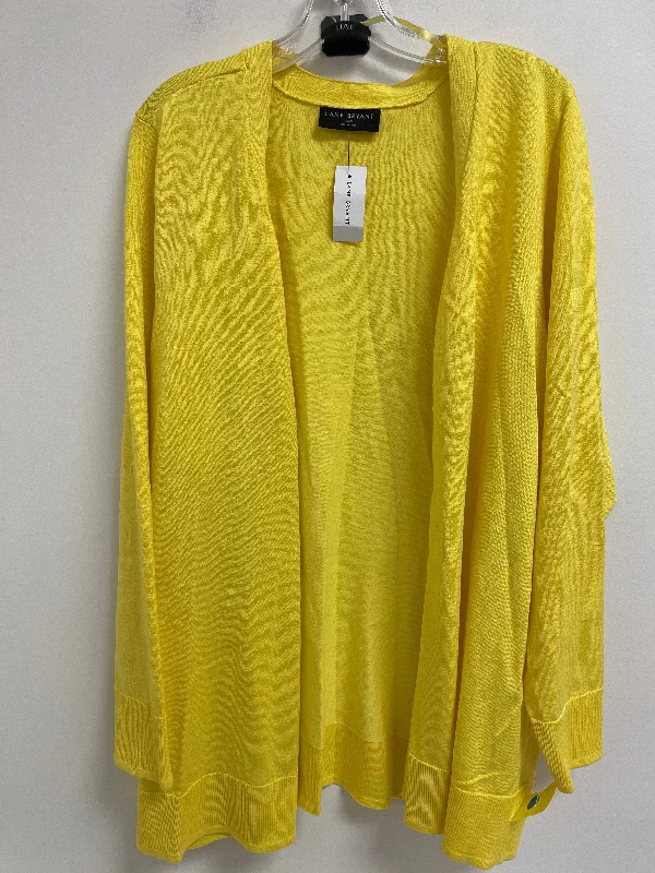 Cardigan By Lane Bryant In Yellow, Size: 4x