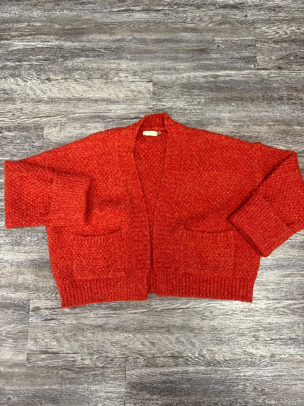 Cardigan By Pilcro In Orange, Size: Osfm