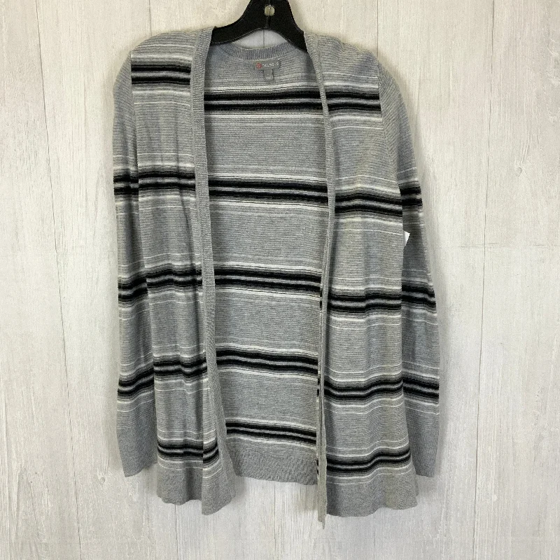 Cardigan By Talbots In Black & Grey, Size: S