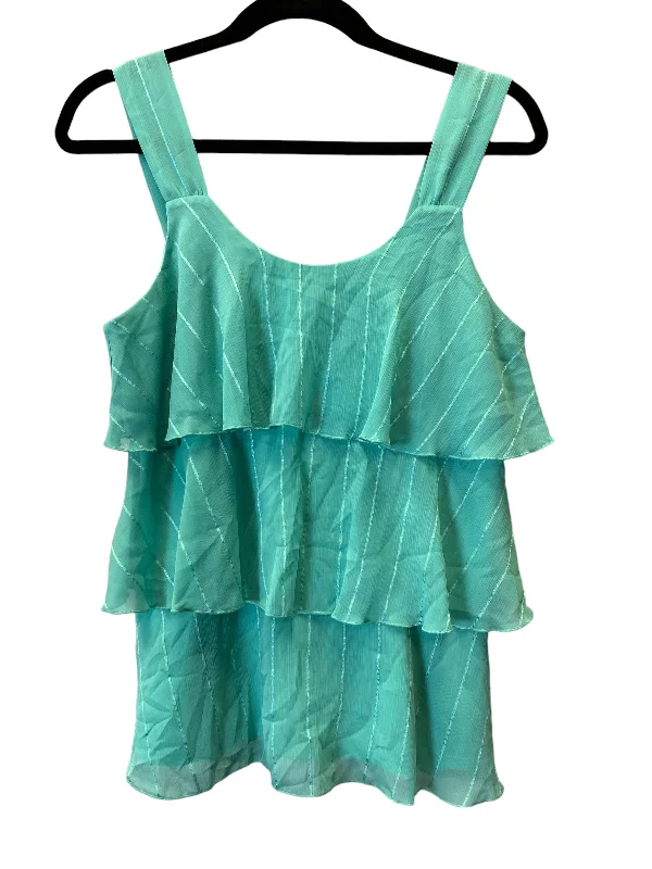 Green Top Sleeveless Loft, Size Xs