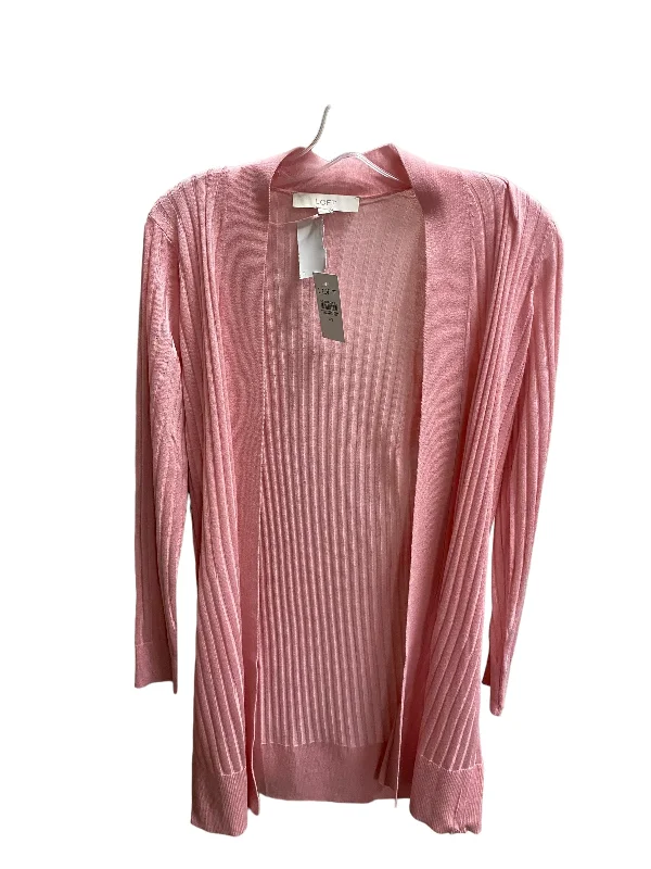 Pink Sweater Cardigan Loft, Size Xs