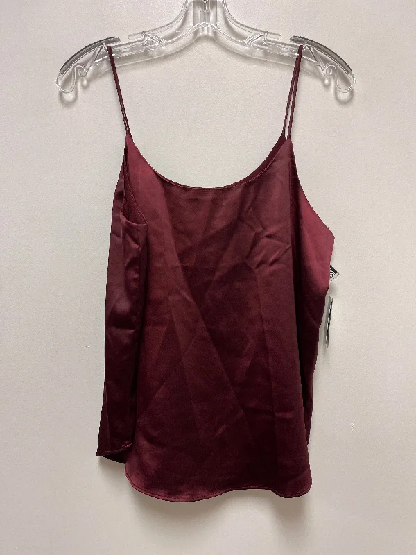 Red Top Sleeveless Bar Iii, Size M