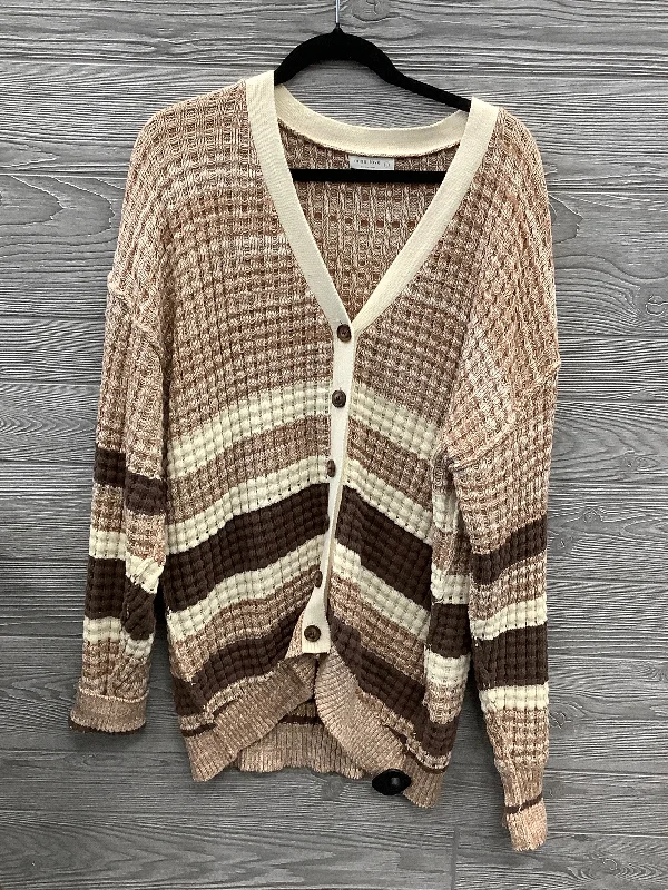 Sweater Cardigan By Cmc In Brown, Size: L