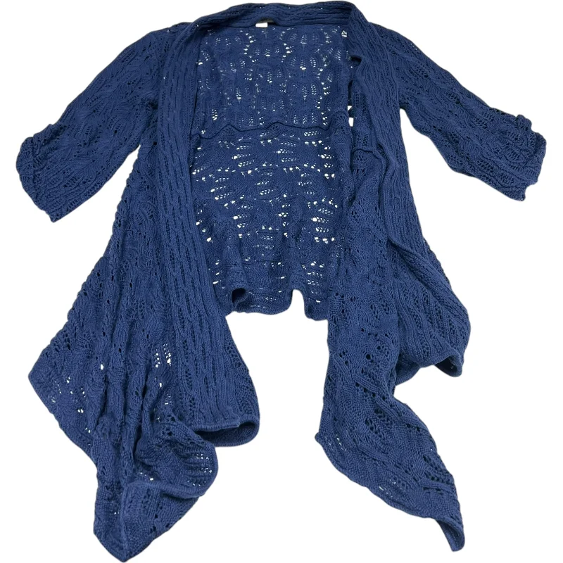 Sweater Cardigan By Coldwater Creek In Blue, Size: S