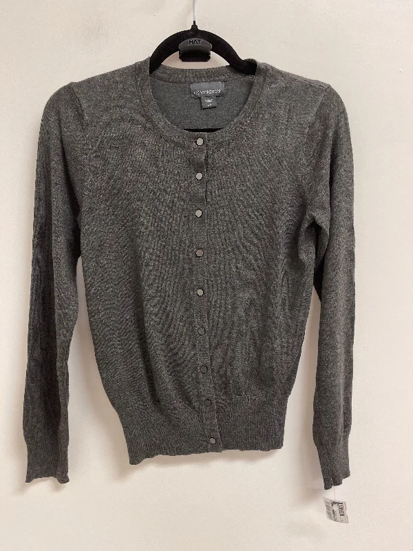 Sweater Cardigan By Covington In Grey, Size: S