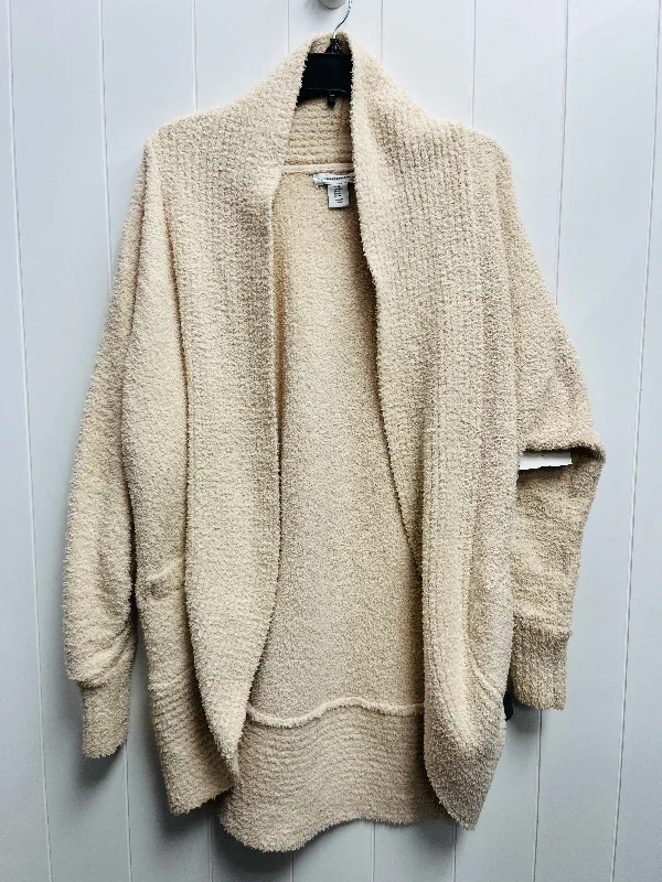 Sweater Cardigan By Cupcakes And Cashmere In Tan, Size: M