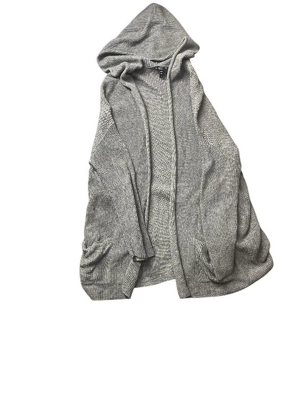 Sweater Cardigan By Eileen Fisher In Grey, Size: 1x