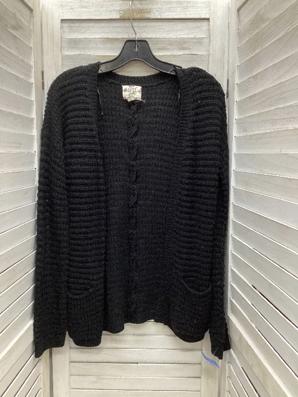 Sweater Cardigan By Hippie Rose In Black, Size: S