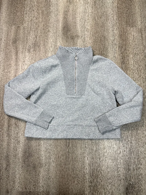 Sweatshirt Collar By Clothes Mentor In Grey, Size: S