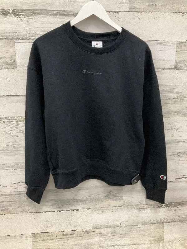 Sweatshirt Crewneck By Champion In Black, Size: S