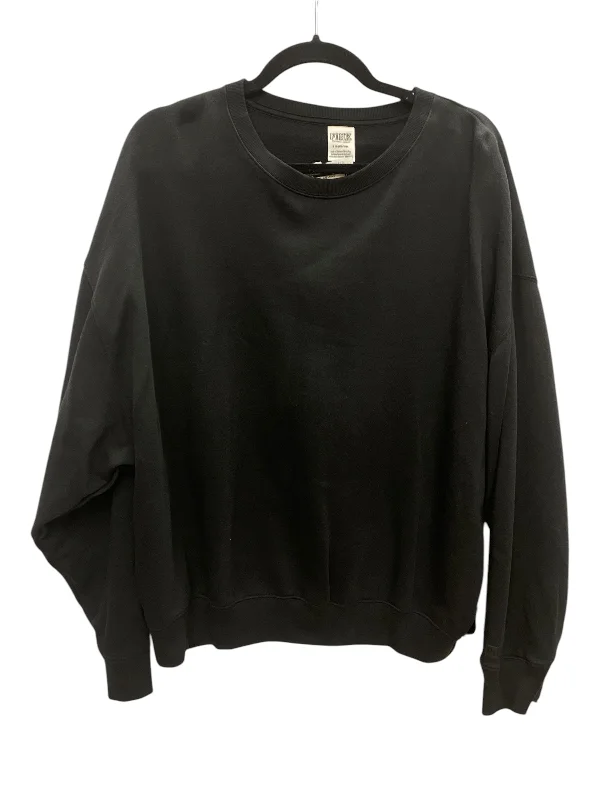 Sweatshirt Crewneck By Pink In Black, Size: L