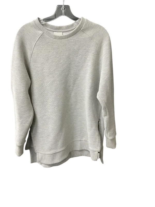 Sweatshirt Crewneck By Varley In Grey, Size: M