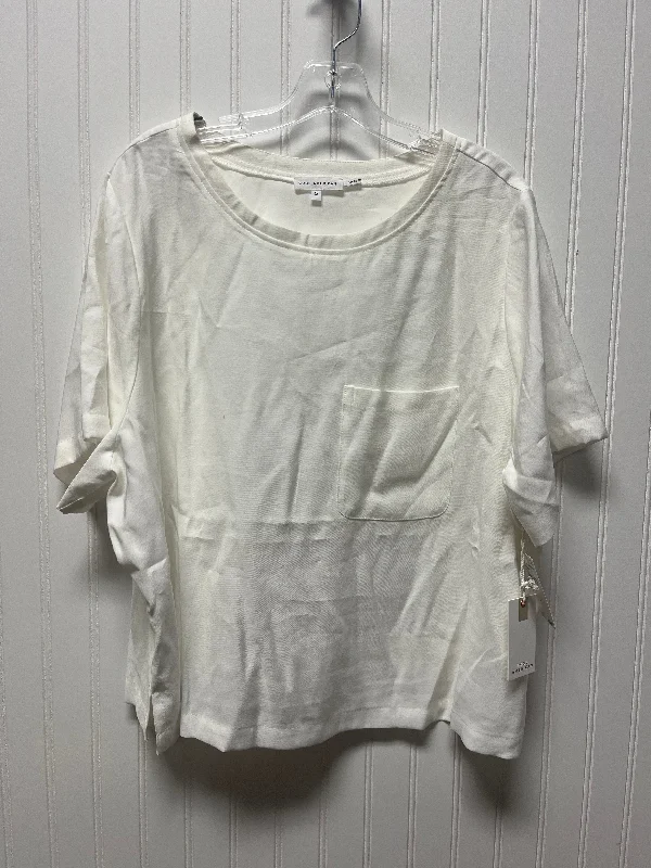 Top Short Sleeve Basic By Good American In White, Size: 2x