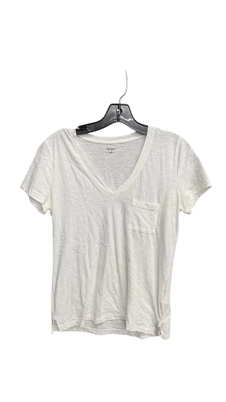 Top Short Sleeve Basic By Madewell In White, Size: S