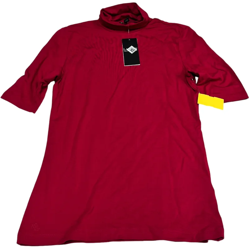 Top Short Sleeve Basic By Ralph Lauren In Red, Size: S