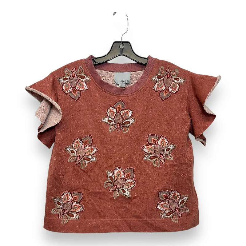 Top Short Sleeve By Clothes Mentor In Floral Print, Size: S