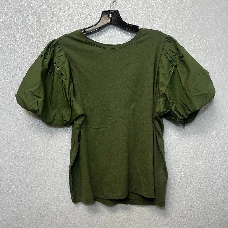 Top Short Sleeve By Clothes Mentor In Olive, Size: Xl