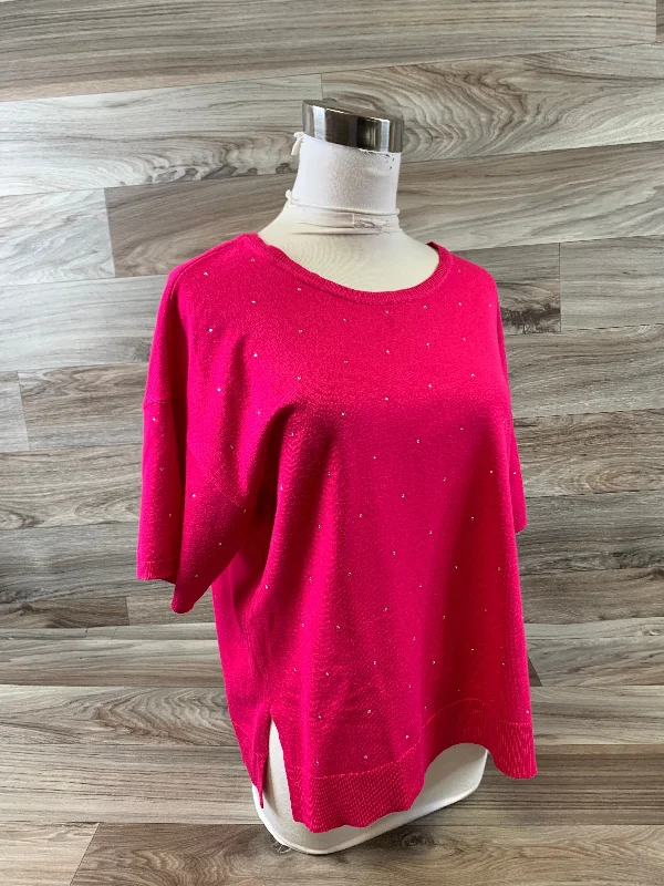 Top Short Sleeve By Clothes Mentor In Pink, Size: M