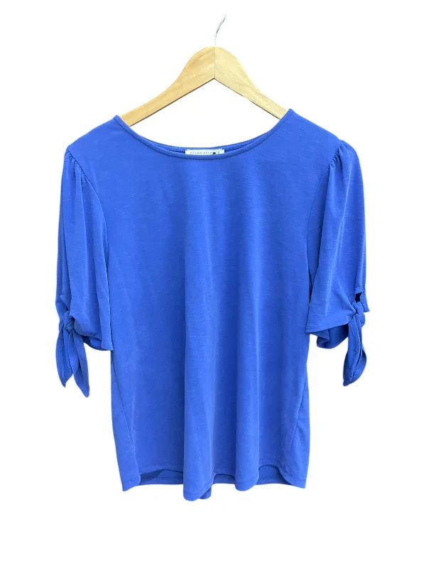 Top Short Sleeve By Jane And Delancey In Blue, Size: L