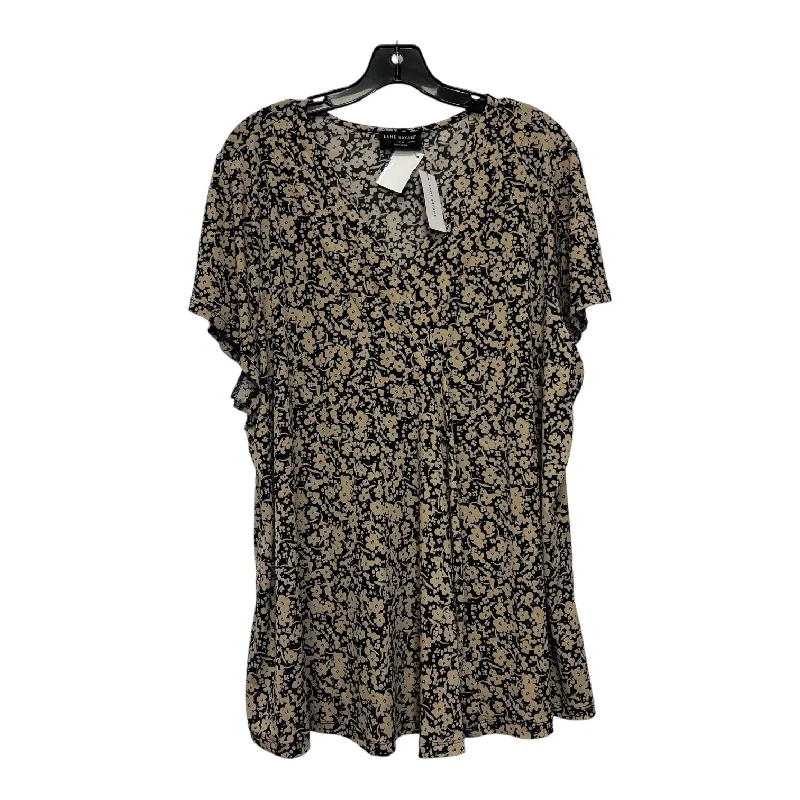 Top Short Sleeve By Lane Bryant O In Print, Size: 22