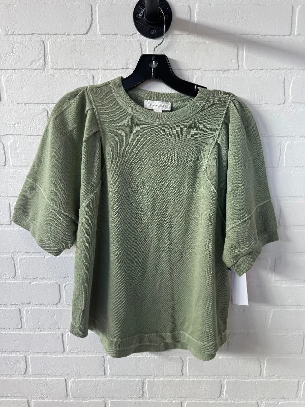 Top Short Sleeve By Treasure And Bond In Green, Size: S