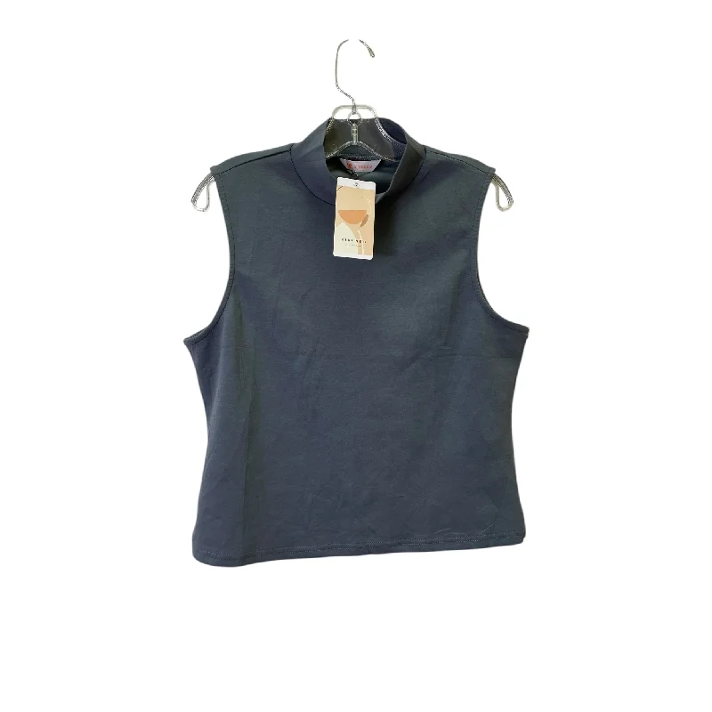 Top Sleeveless Basic By Kirundo In Grey, Size:L