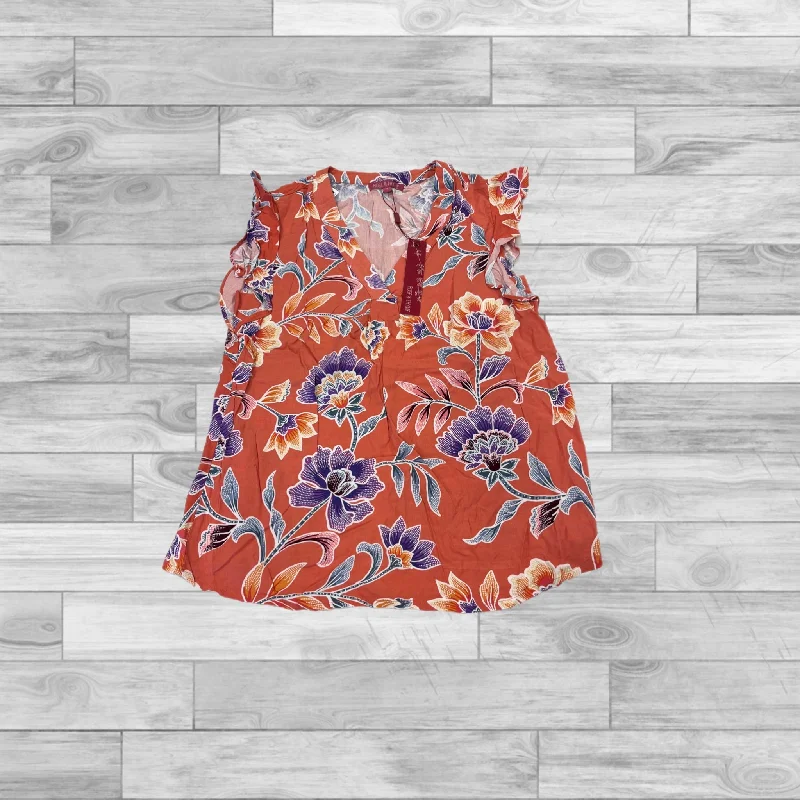 Top Sleeveless By Clothes Mentor In Floral Print, Size: S