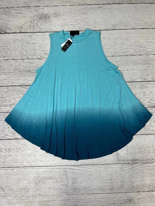 Top Sleeveless By Lane Bryant In Blue, Size: Xl