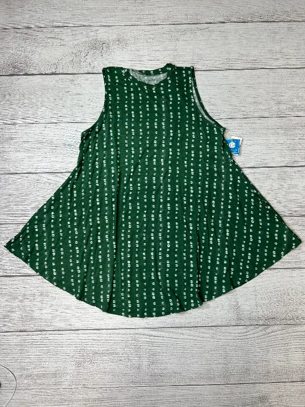 Top Sleeveless By Lane Bryant In Green, Size: Xl