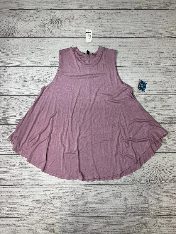 Top Sleeveless By Lane Bryant In Purple, Size: Xl