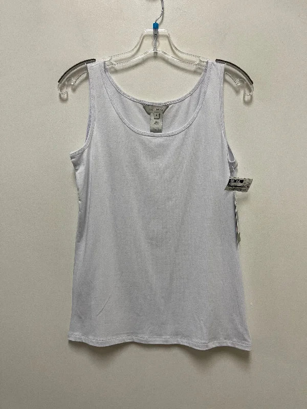 Top Sleeveless By Multiples In White, Size: S