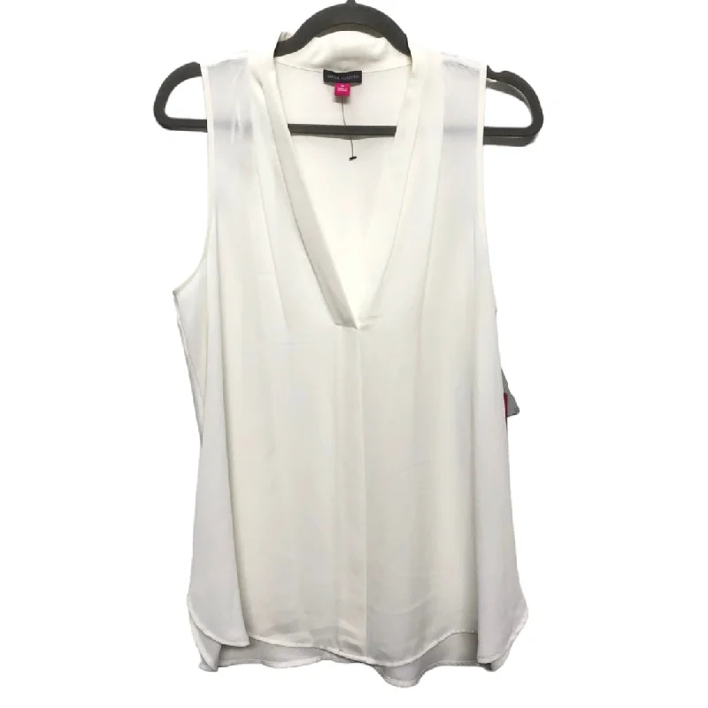 Top Sleeveless By Vince Camuto In Ivory, Size: M