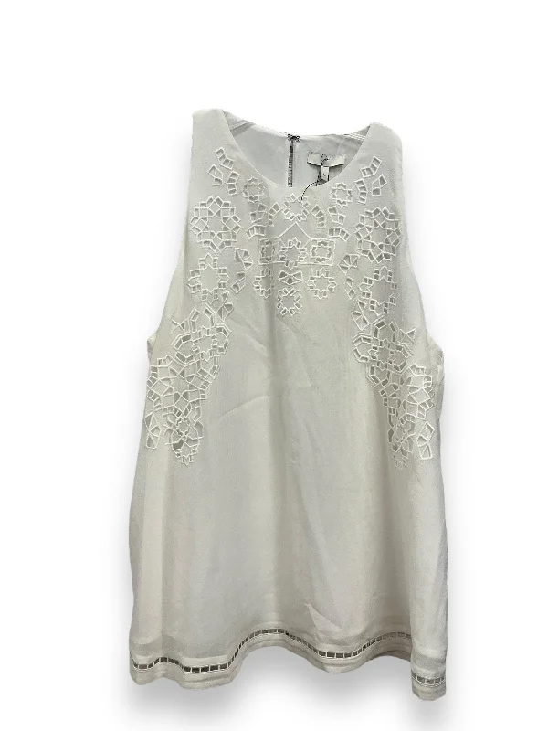 White Blouse Sleeveless Joie, Size M