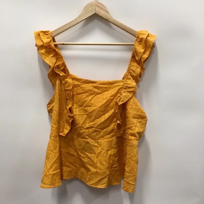 Yellow Top Sleeveless Lc Lauren Conrad, Size Xl