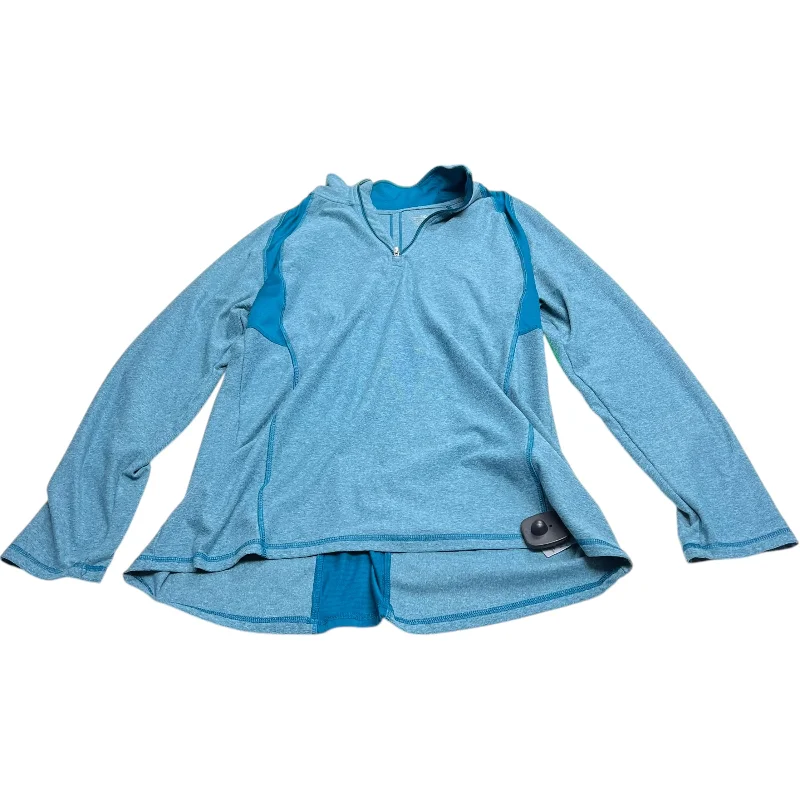 Athletic Sweatshirt Collar By Champion In Blue, Size: L