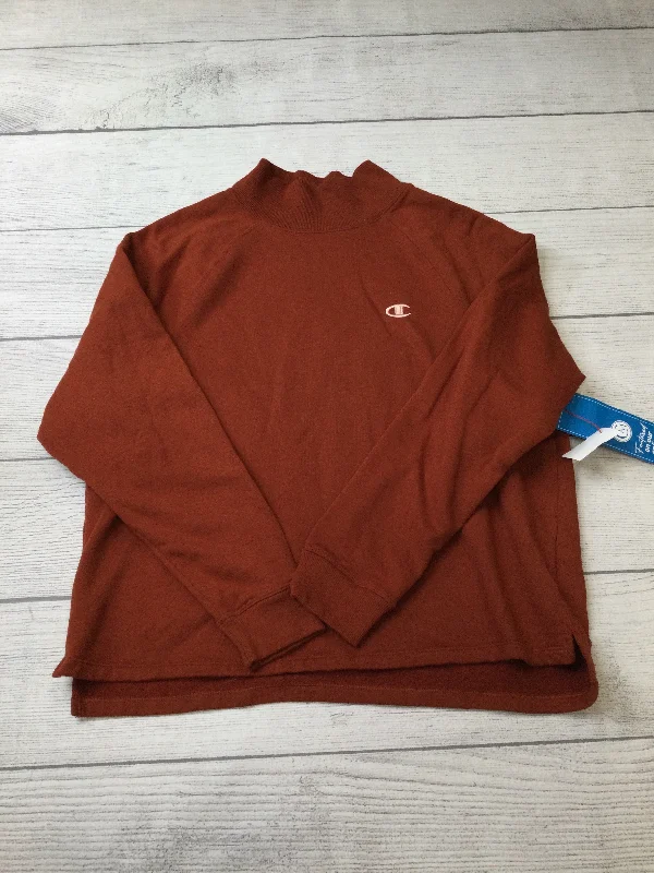 Athletic Sweatshirt Crewneck By Champion In Orange, Size: 2x