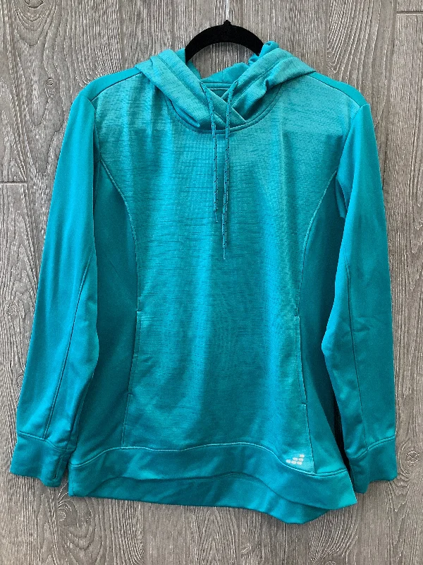 Athletic Sweatshirt Hoodie By Bcg In Blue, Size: L