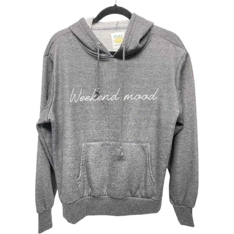 Athletic Sweatshirt Hoodie By Clothes Mentor In Grey, Size: S