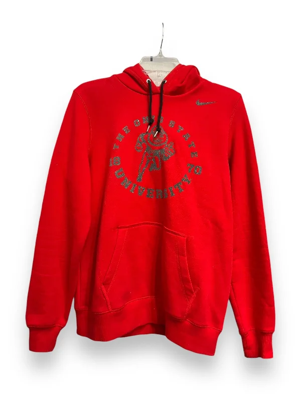 Athletic Sweatshirt Hoodie By Nike Apparel In Red, Size: Xl