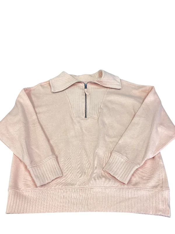 Sweatshirt Collar By Maurices In Peach, Size: L