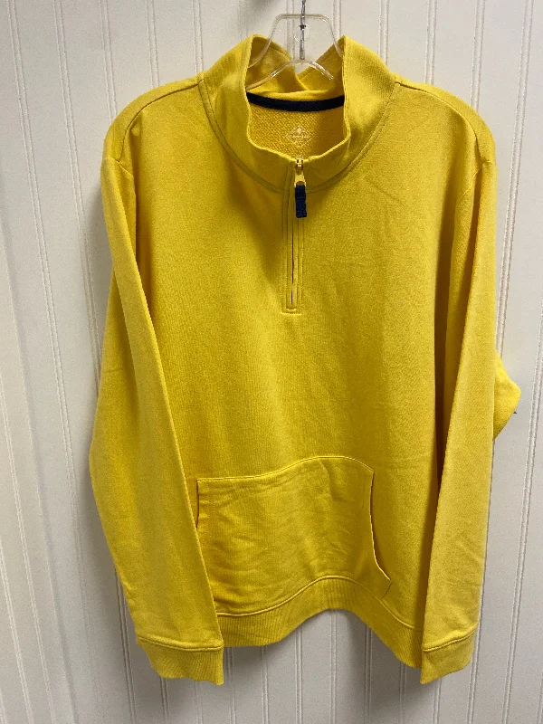 Sweatshirt Collar By St Johns Bay In Yellow, Size: 1x